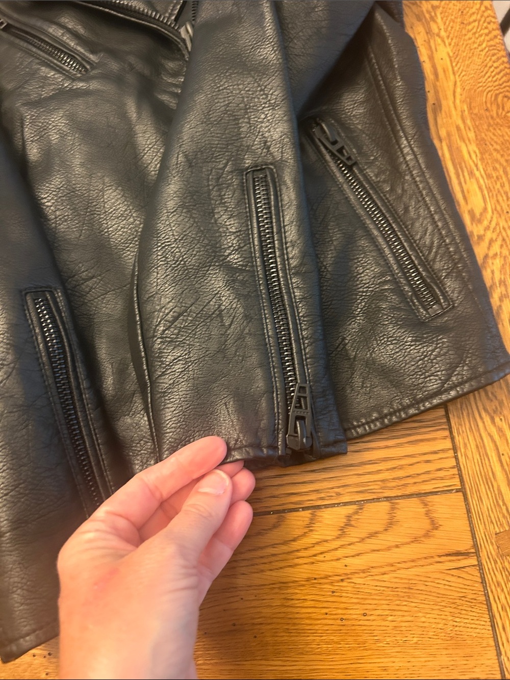Blank NYC Black Faux Leather Moto Jacket/1 - Picture 5 of 7